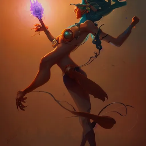 Prompt: a nubile amazonian woman, art by pete mohrbacher and guweiz and ilya kuvshinov, digital art, highly detailed, intricate, sci - fi, sharp focus, trending on artstation hq, deviantart, unreal engine 5, 4 k uhd image