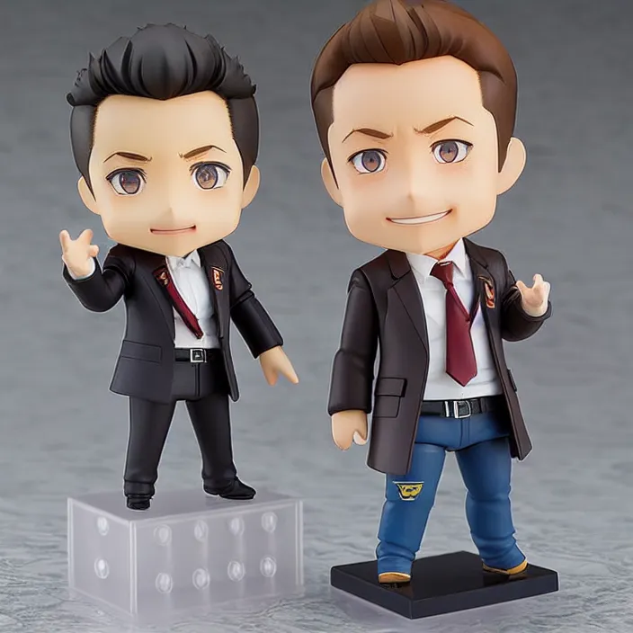 Image similar to One! Anime Nendoroid figurine of Elon Musk, fantasy, figurine , product photo