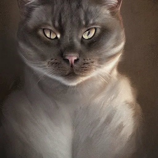 Image similar to portrait of an anthrophomorphic man cat,digital art,ultra detailed,ultra realistic,art by greg rutkowski