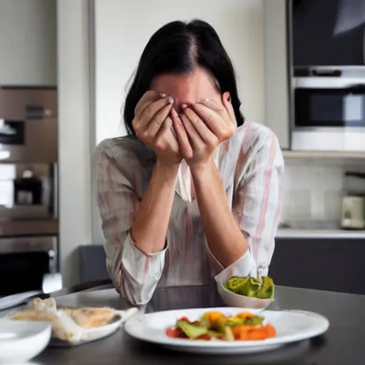 Image similar to indecisive wife thinking about what's for dinner