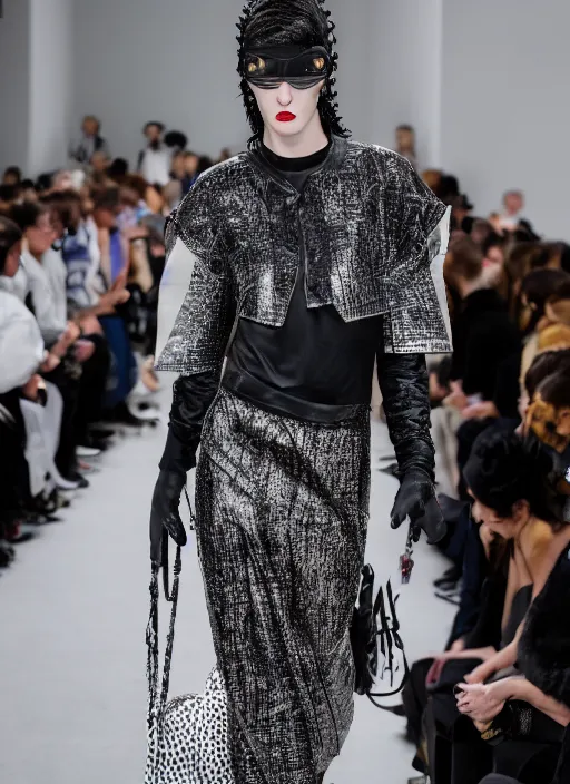 Image similar to hyperrealistic and heavy detailed balenciaga runway show of hellraiser, leica sl 2 5 0 mm, vivid color, high quality, high textured, real life