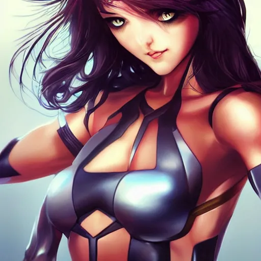 Image similar to The successful warrior is the average man, with laser-like focus, artwork by artgerm, anime, manga