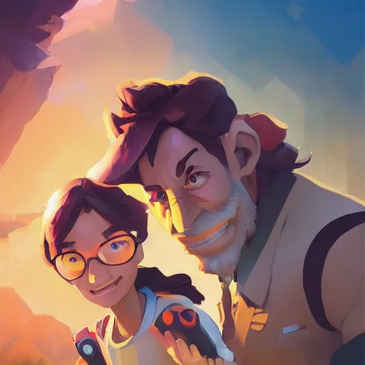 Prompt: hero world steven spielberg, behance hd by jesper ejsing, by rhads, makoto shinkai and lois van baarle, ilya kuvshinov, rossdraws global illumination