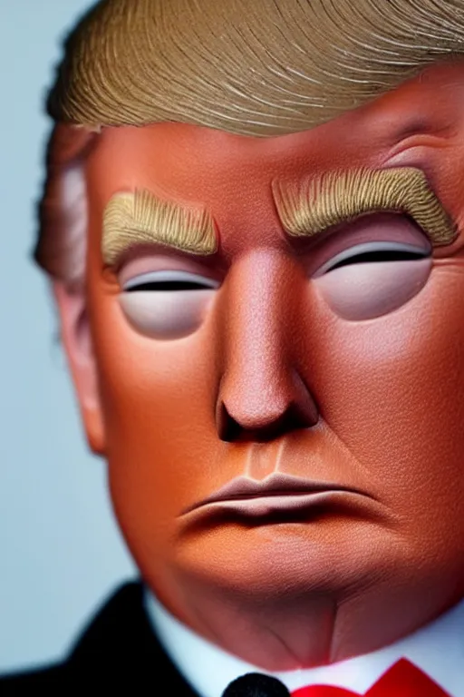 Image similar to smooth donald trump, photorealistic, highly detailed,