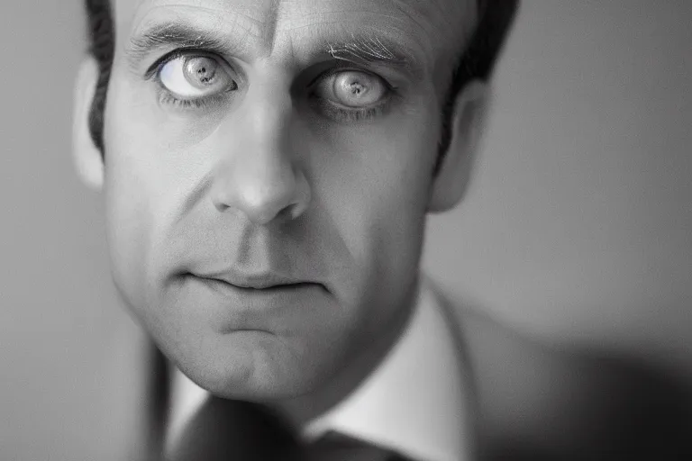 Image similar to closeup portrait of macaron emmanuel macron face on a macaron, natural light, sharp, detailed face, magazine, press, photo, steve mccurry, david lazar, canon, nikon, focus