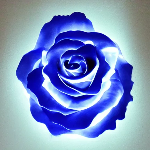 Image similar to rose made of plasma