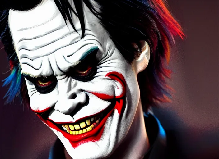 prompthunt: Jim Carrey with scary face paint inspired by the joker 4K  quality super realistic