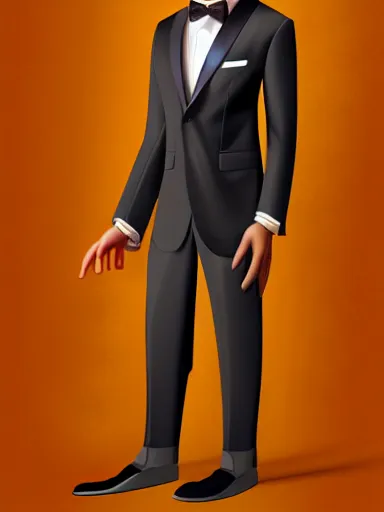 Prompt: full body portrait of anthropomorphic sloth in men's formalwear : : digital art, concept art, digital illustration, photorealism, hyperreal