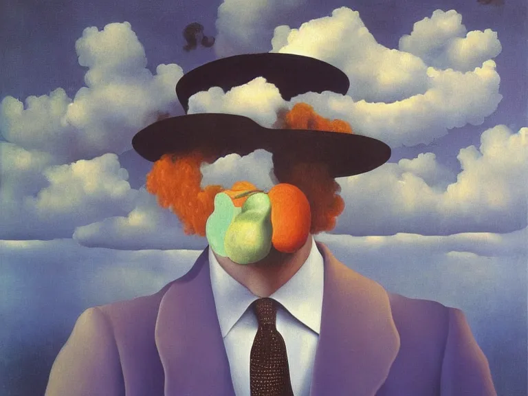 Prompt: painting by rene magritte and salvador dali, high detail, high resolution