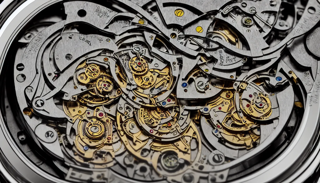 Image similar to inside a clockwork watch, hyper realistic photo, full colour, upscale, 8 k