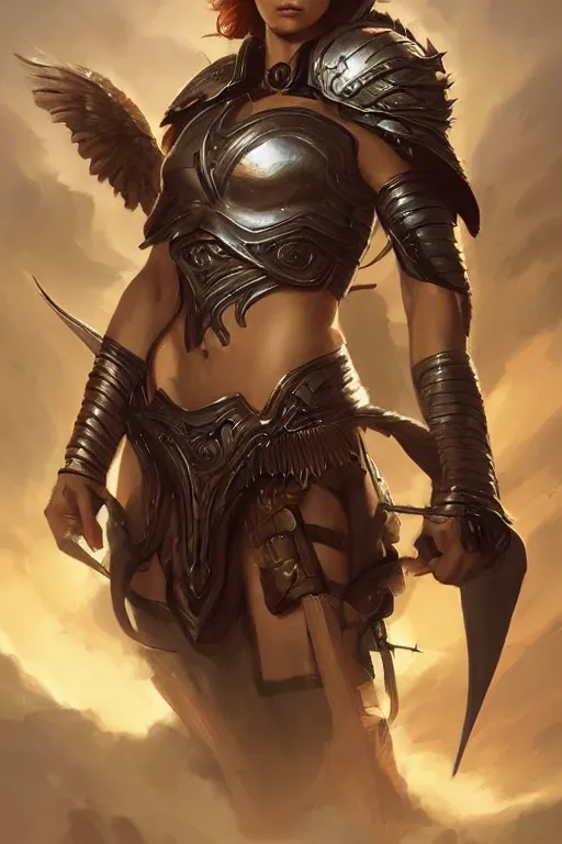 Image similar to amazon valkyrie athena, d & d, fantasy, portrait, highly detailed, headshot, digital painting, trending on artstation, concept art, sharp focus, illustration, art by artgerm and greg rutkowski and magali villeneuve