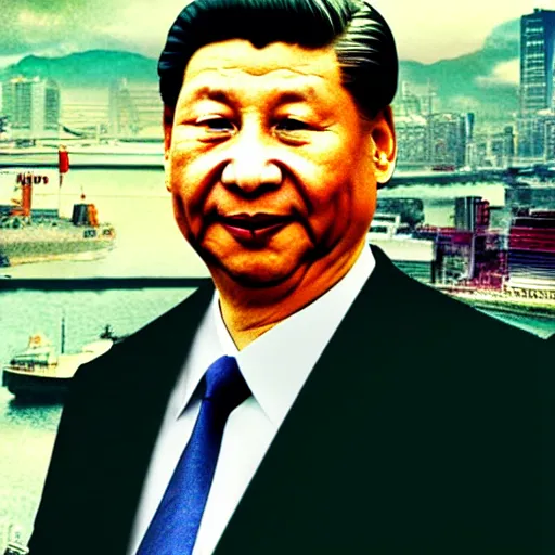 Image similar to xi jinping in a scanner darkly, award winning epic cinematic still, hdr