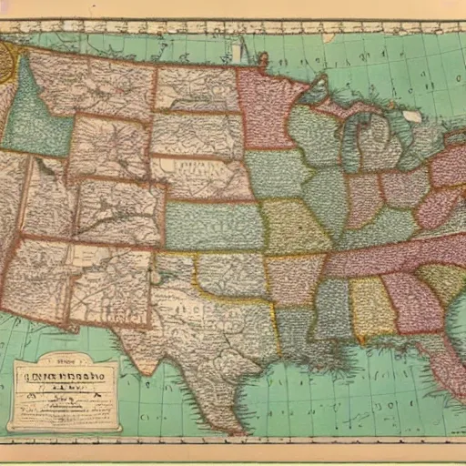 Image similar to the map of america in 1 8 3 6 make the lines right