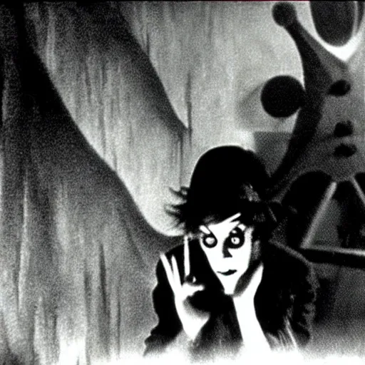 Prompt: cabinet of doctor caligari still shot from film by guy maddin and gustav dore : 0