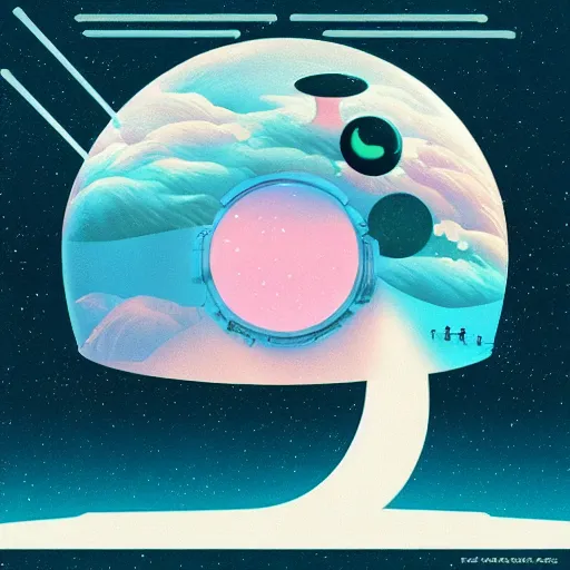 Image similar to science fiction album cover design by seth mcmahon and chiho aoshima, beautiful digital art