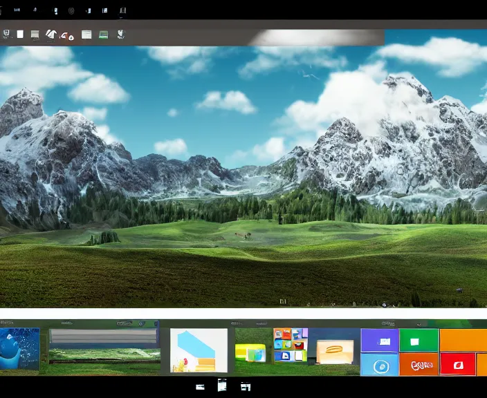 Prompt: Windows 9 Screenshot