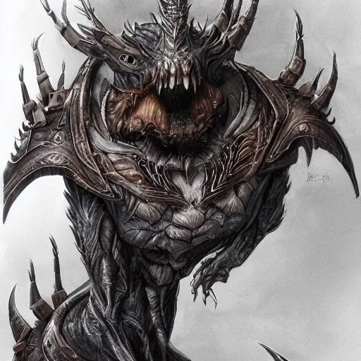 Image similar to a highly detailed portrait of a epic fantasy creature concept art