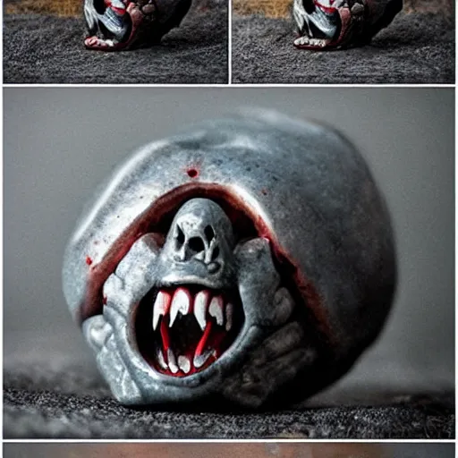 Image similar to d 2 0 screaming, realistic photography, high detailed