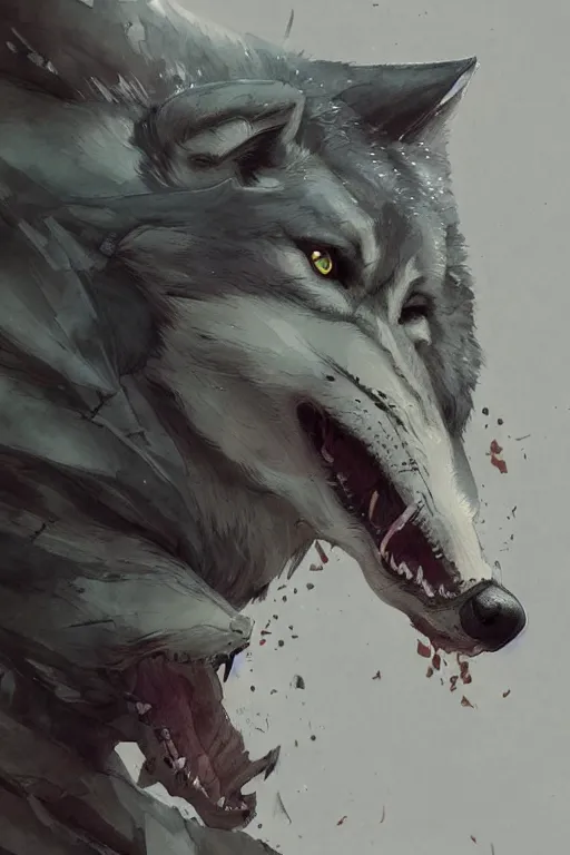 Image similar to wolf, water color, D&D, fantasy, highly detailed, digital painting, artstation, concept art, matte, sharp focus, illustration, art by Ivan Gantschev and Greg Rutkowski