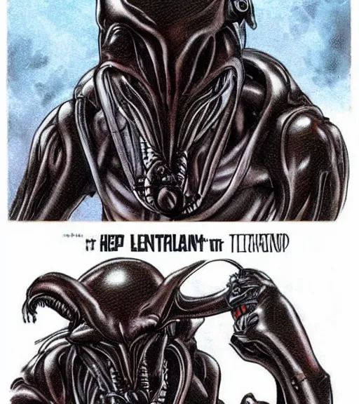 Prompt: alf - xenomorph