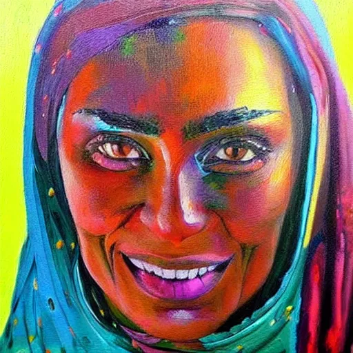 Prompt: ahmed beshry painting realistic colorful