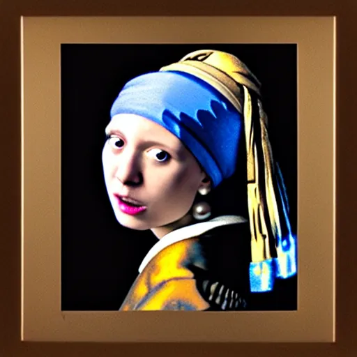 Prompt: girl with the pearl earring, matan schoeler styled portrait, soft soothing light, studio portrait