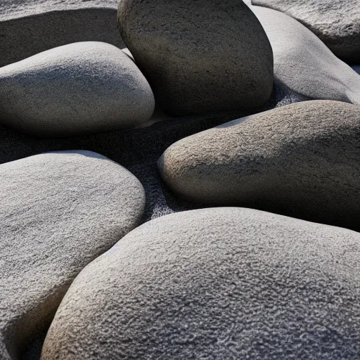 Image similar to white zen clean modern minimalist japanese rock garden with beautiful rocks by peter tarka in an ivory room well contoured smooth fair walls, up close shot, sharp focus, zen, clean, modern minimalist, zaha hadid octane highly render, 4 k, ultra hd,