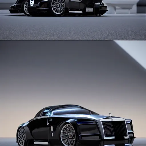 Image similar to khyzyl saleem car :: Rolls-Royce 103EX : medium size: 7, u, x, y, o medium size form panels: motherboard medium size forms : zaha hadid architecture big size forms: brutalist medium size forms: sci-fi futuristic setting: ultra realistic photography, keyshot render, octane render, unreal engine 5 render , high oiled liquid glossy specularity reflections, ultra detailed, 4k, 8k, 16k: blade runner 2049 color colors : : Cyberpunk 2077, ghost in the shell, thor 2 marvel film, cinematic, high contrast: tilt shift: sharp focus