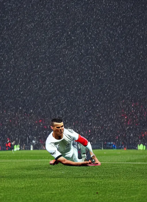 epic cristiano ronaldo sliding across the grass after | Stable ...