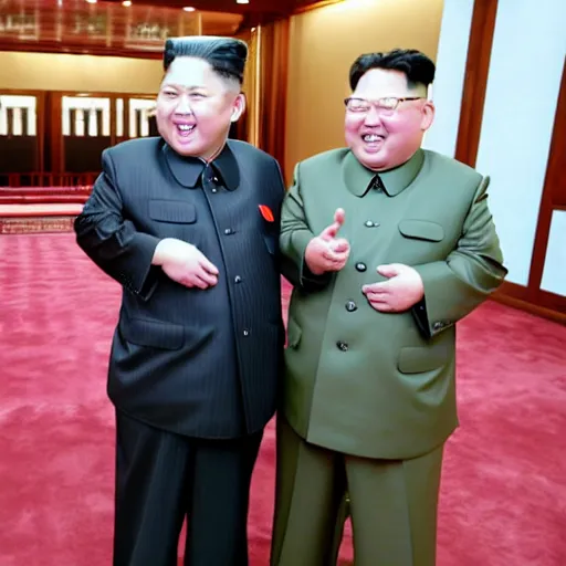 Image similar to kim jong - un endorsing juno