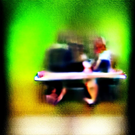 Image similar to a couple sitting on a park bench