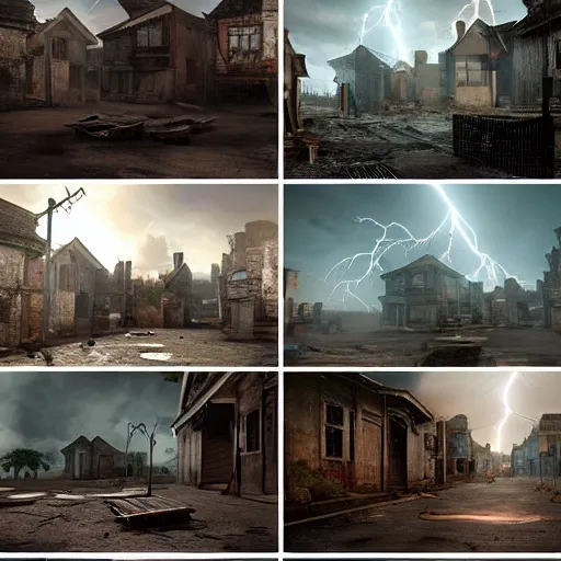 Prompt: antareth city poor areas - a photorealisic, cinematic, lightning shadow, responsive, cgi, very details