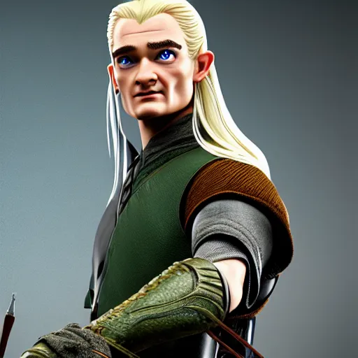 Prompt: legolas 1978 by bakshi, octane render, ue5, highly detailed, realistic, studio portrait