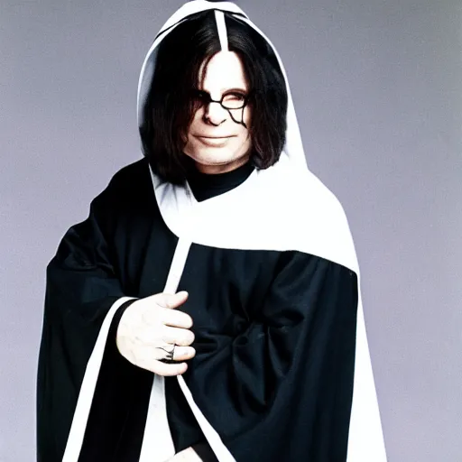 Prompt: ozzy osbourne as a nun