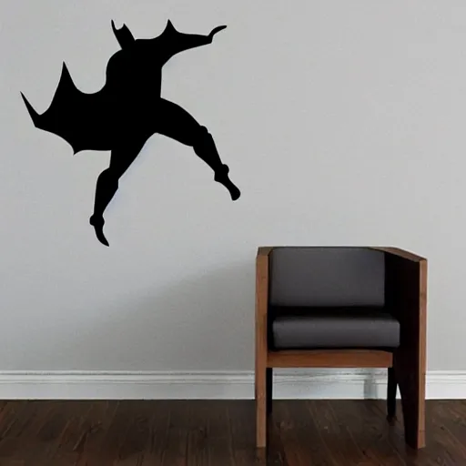 Prompt: die cut sticker of batman breakdancing, dripping paint