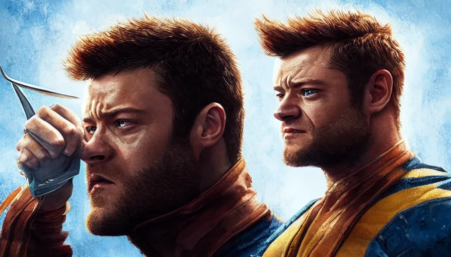 Prompt: Taron Egerton is Wolverine, hyperdetailed, artstation, cgsociety, 8k