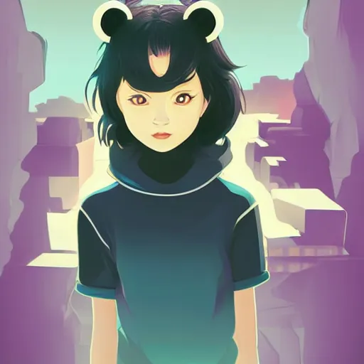 Image similar to raccoon. clean cel shaded vector art. shutterstock. behance hd by lois van baarle, artgerm, helen huang, by makoto shinkai and ilya kuvshinov, rossdraws, illustration,