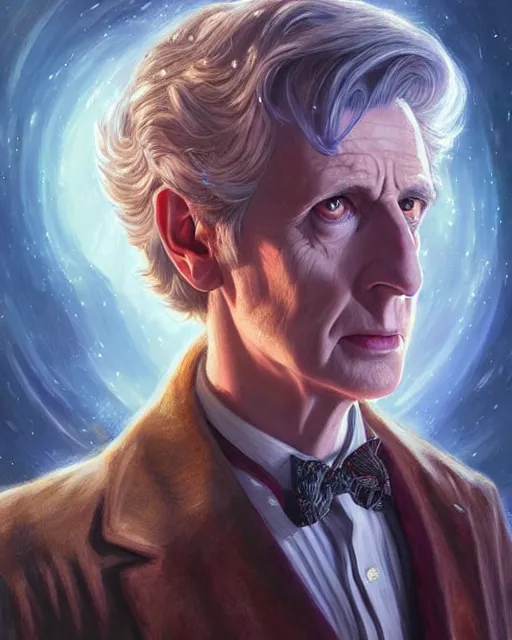 Prompt: doctor who portrait, highly detailed, d & d, fantasy, highly detailed, digital painting, trending on artstation, concept art, sharp focus, illustration, global illumination, ray tracing, realistic shaded, art by artgerm and greg rutkowski and fuji choko and viktoria gavrilenko and hoang lap