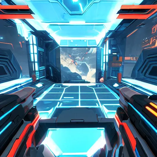 Image similar to splitgate : halo with portals