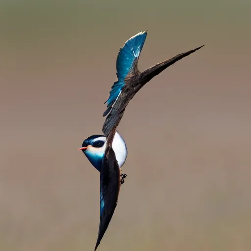 Prompt: photo of an african swallow carrying a coconut