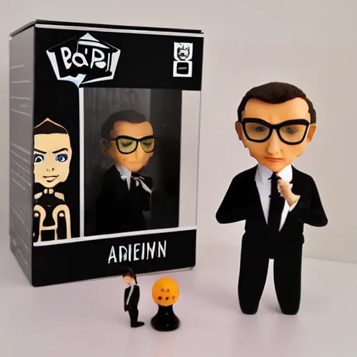 Image similar to audrey hepburn cos play ernst blofeld, stop motion vinyl action figure, plastic, toy, butcher billy style