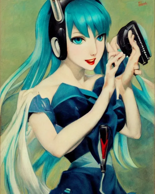 Image similar to Hatsune Miku by Enoch Bolles