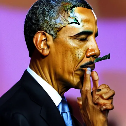 Image similar to Obama smoking weed