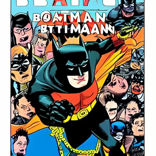 Prompt: cover to batmans autobiography