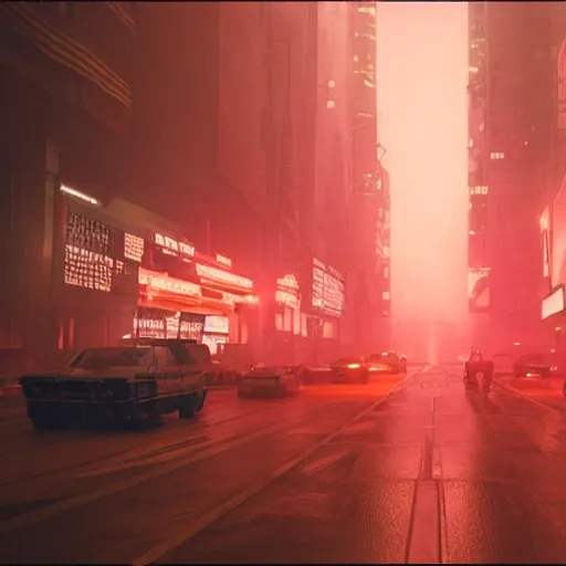 Prompt: blade runner 2 0 4 9 city at night, vfx shot, realism, intricate detail,