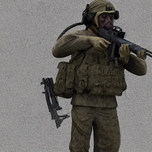 Image similar to monkey navy seals, 4 k, photorealistic, detailed, soldier, posing