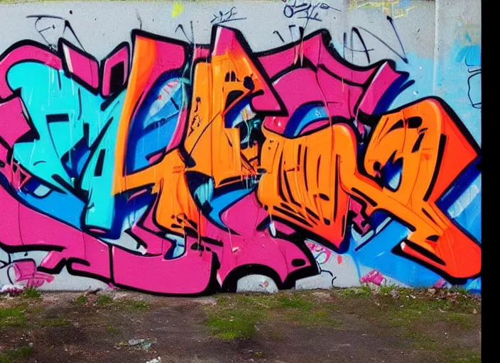 Prompt: text'petter ', graffiti writing, wildstyle, cool, hiphop, colorful