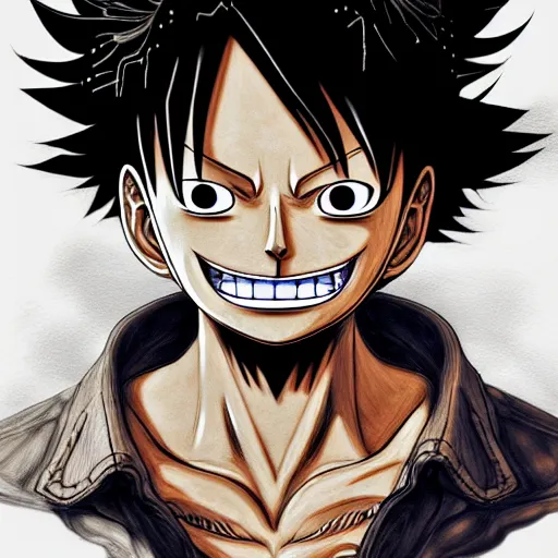 Screen Cap Redraw: Luffy Edition (OC) : r/OnePiece