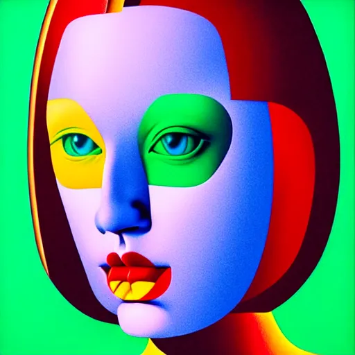 Prompt: redhead woman by shusei nagaoka, kaws, david rudnick, airbrush on canvas, pastell colours, cell shaded, 8 k