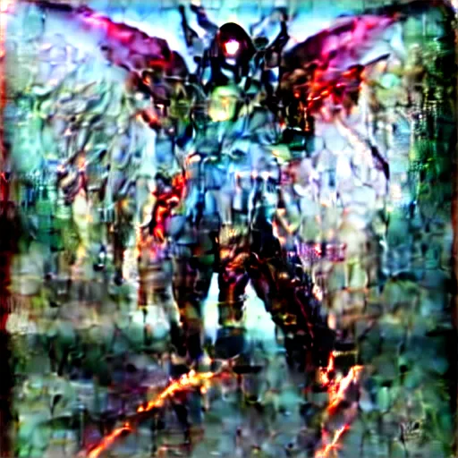 Image similar to cyber dragon angel pimp